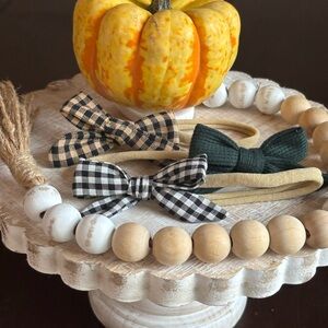 Stylish Kids Bow Headband Trio